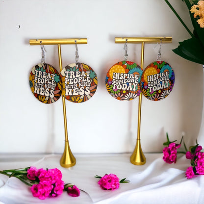 Kindness Earrings Collection: Spread Love & Positivity! 🌈 - Rhythms of Grace Creative