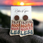 Adventure Awaits – ‘Travel More Worry Less’ Earrings - Rhythms of Grace Creative