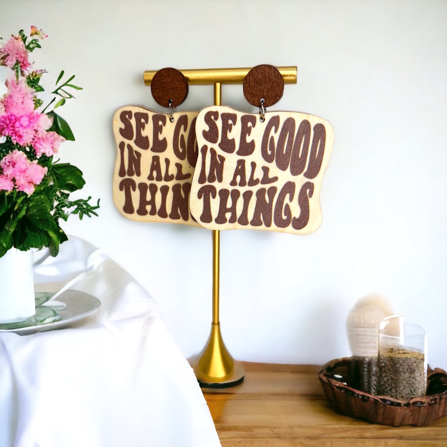 See Good in All Things – Positivity Earrings That Inspire - Rhythms of Grace Creative