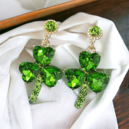 Shamrock & Shine – Sparkly Green St. Patrick’s Day Earrings - Rhythms of Grace Creative