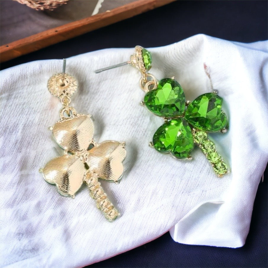 Shamrock & Shine – Sparkly Green St. Patrick’s Day Earrings - Rhythms of Grace Creative