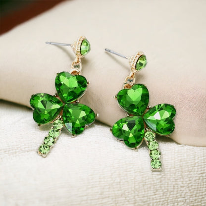Shamrock & Shine – Sparkly Green St. Patrick’s Day Earrings - Rhythms of Grace Creative