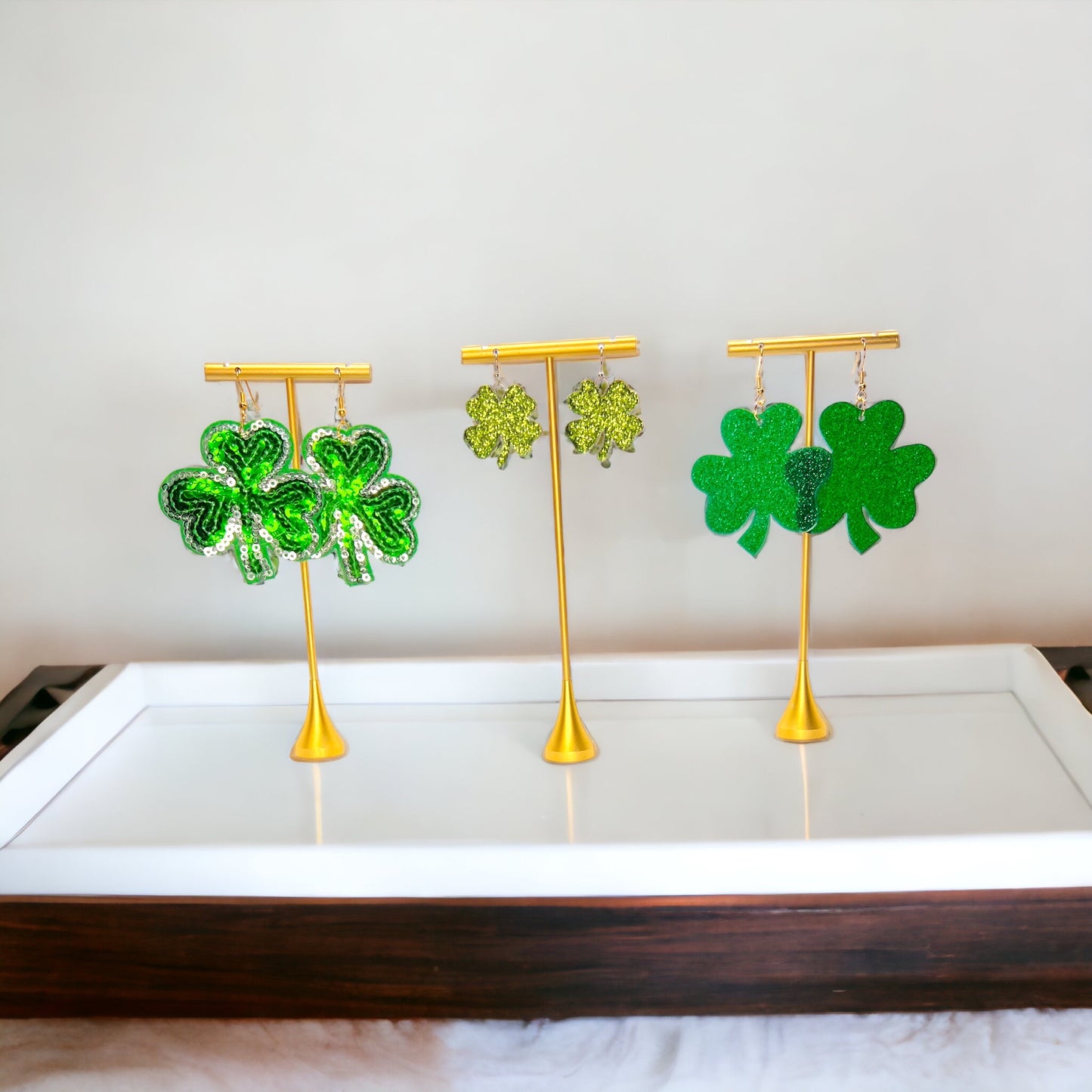 Lucky Shamrock Earrings - Your Perfect St. Patrick's Day Accessory! 🍀 - Rhythms of Grace Creative