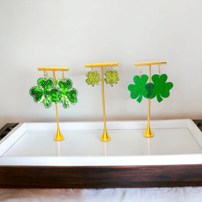 Lucky Shamrock Earrings - Your Perfect St. Patrick's Day Accessory! 🍀 - Rhythms of Grace Creative