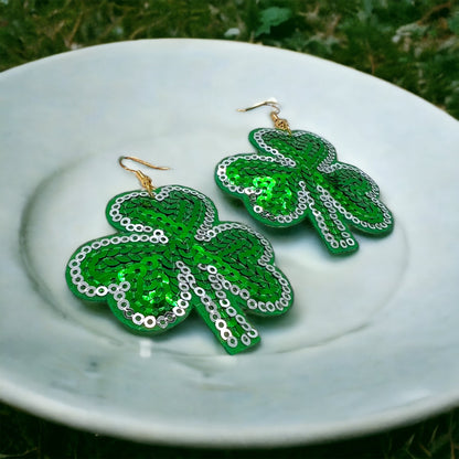 Lucky Shamrock Earrings - Your Perfect St. Patrick's Day Accessory! 🍀 - Rhythms of Grace Creative