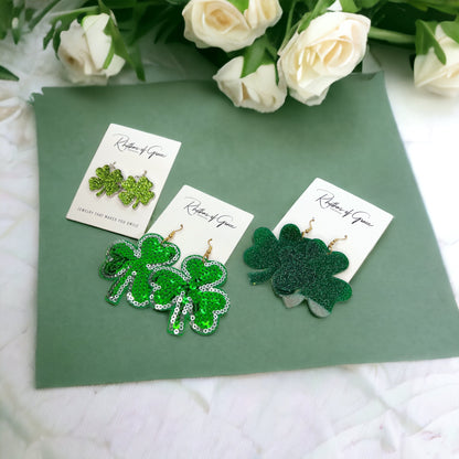 Lucky Shamrock Earrings - Your Perfect St. Patrick's Day Accessory! 🍀 - Rhythms of Grace Creative