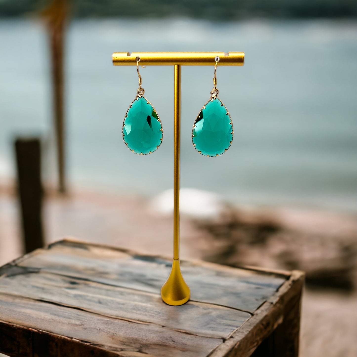 Chic Green Stone Earrings - Your Go-To Lucky Accessories! - Rhythms of Grace Creative