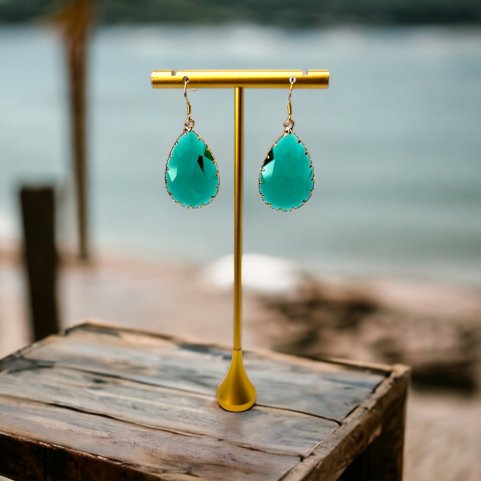 Chic Green Stone Earrings - Your Go-To Lucky Accessories! - Rhythms of Grace Creative
