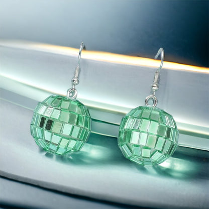 Colorful Disco Ball Earrings - Ball Drop, Disco Ball, Bachelorette Party, New Year's Eve, NYE Earrings, Disco Party - Rhythms of Grace Creative