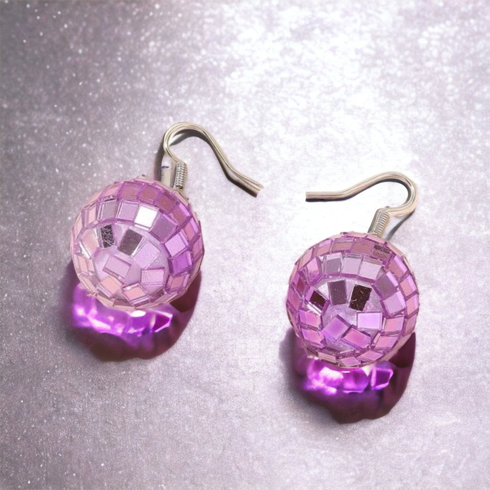 Colorful Disco Ball Earrings - Ball Drop, Disco Ball, Bachelorette Party, New Year's Eve, NYE Earrings, Disco Party - Rhythms of Grace Creative