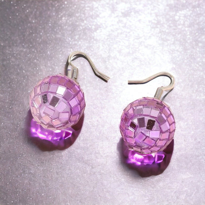 Colorful Disco Ball Earrings - Ball Drop, Disco Ball, Bachelorette Party, New Year's Eve, NYE Earrings, Disco Party - Rhythms of Grace Creative