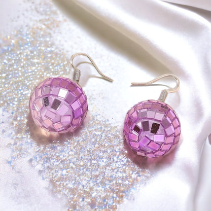 Colorful Disco Ball Earrings - Ball Drop, Disco Ball, Bachelorette Party, New Year's Eve, NYE Earrings, Disco Party - Rhythms of Grace Creative