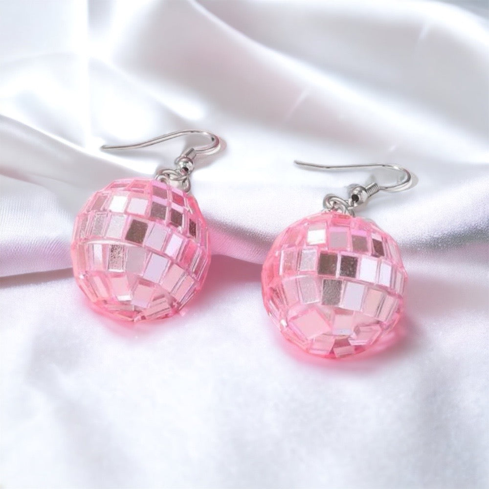 Colorful Disco Ball Earrings - Ball Drop, Disco Ball, Bachelorette Party, New Year's Eve, NYE Earrings, Disco Party - Rhythms of Grace Creative