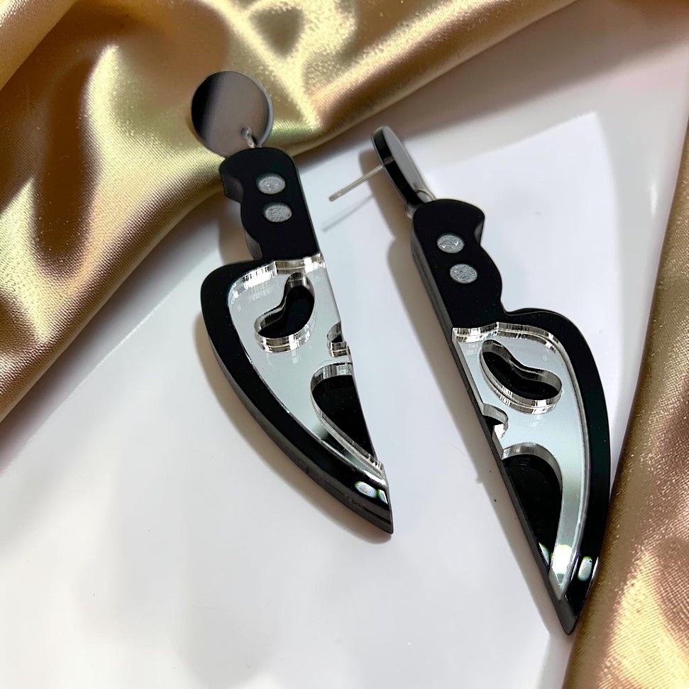 Slice Into Style: True Crime Halloween Earrings Collection!