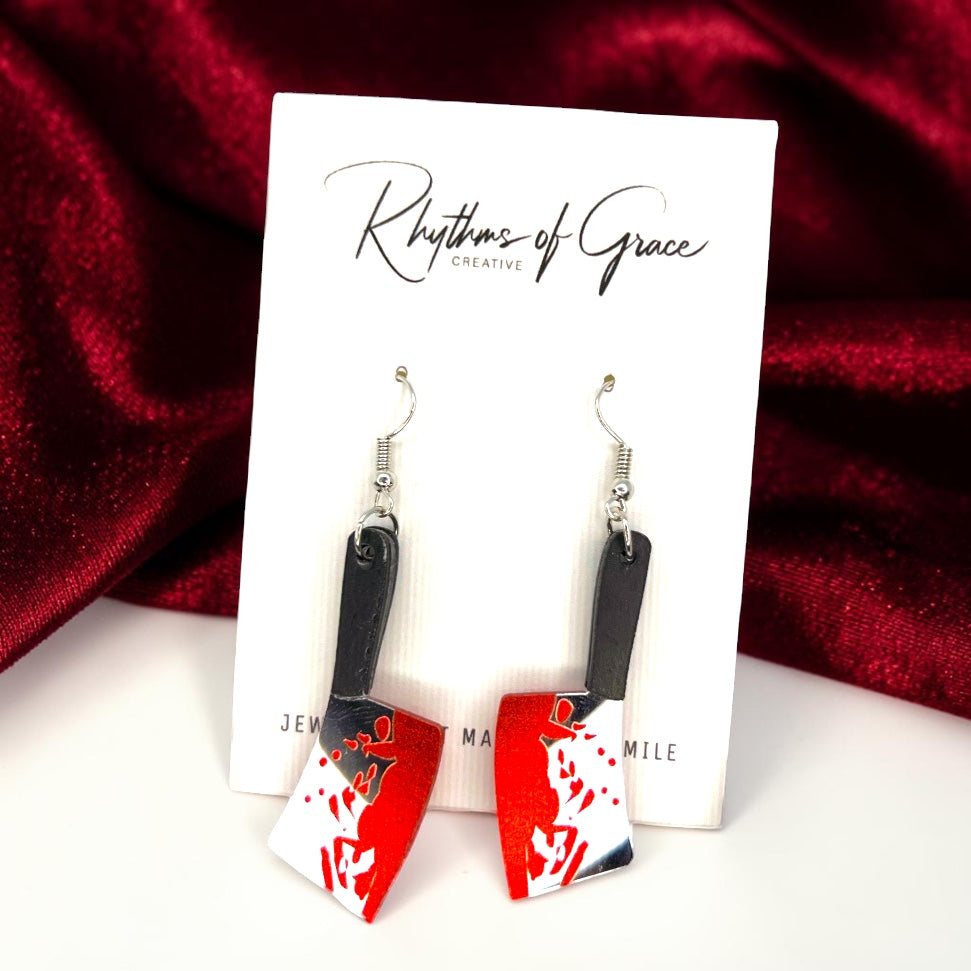 Slice Into Style: True Crime Halloween Earrings Collection!