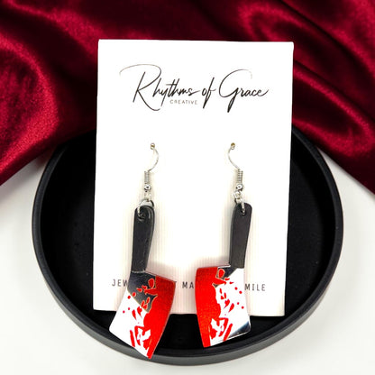 Slice Into Style: True Crime Halloween Earrings Collection!