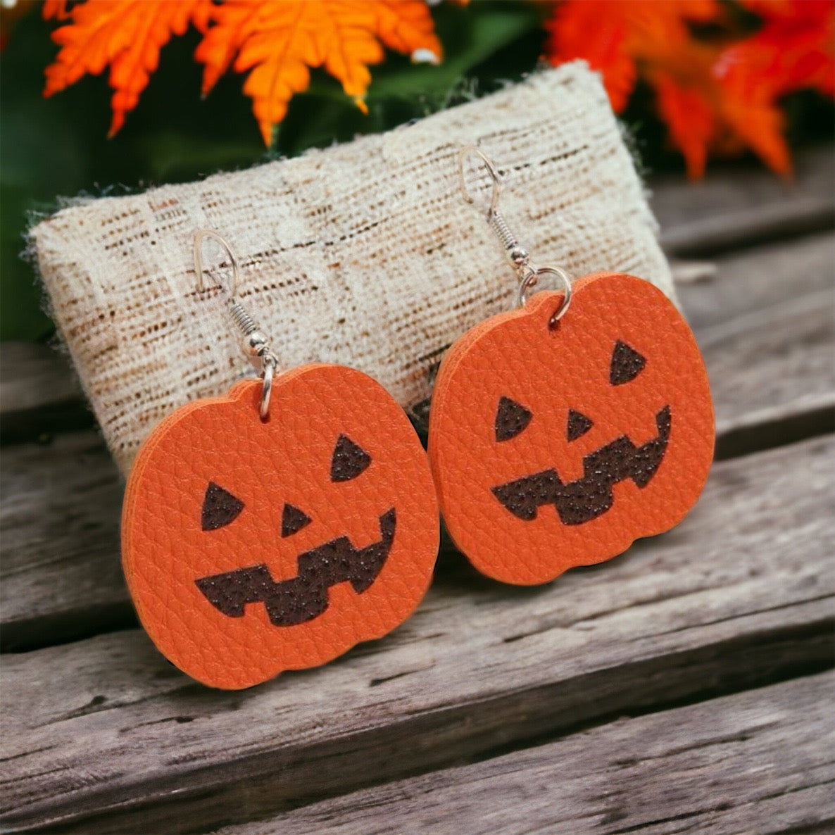 Charming Jack-o'-Lantern Dangle Earrings - Spooky & Cute Halloween Jewelry! - Rhythms of Grace Creative
