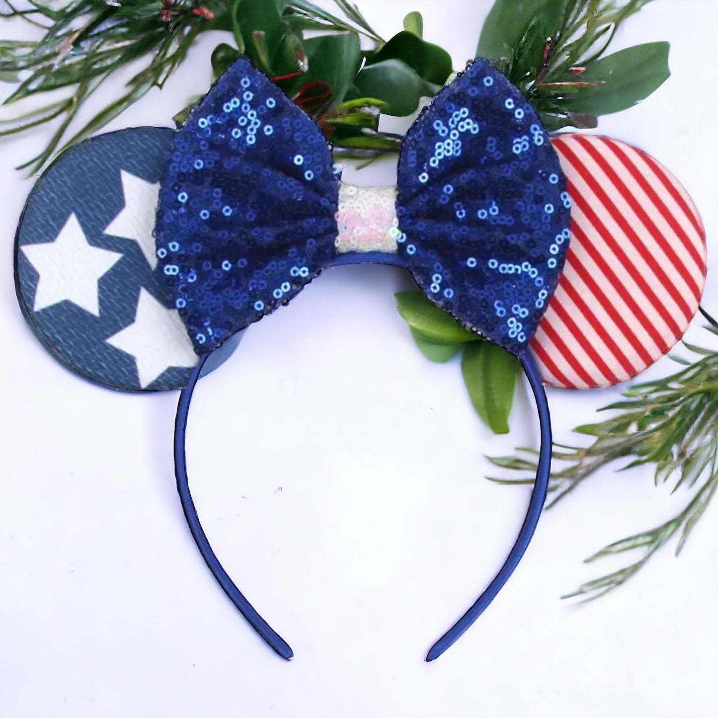 Patriotic Mouse Ears - Red White & Blue, Stars and Stripes - 6 Styles
