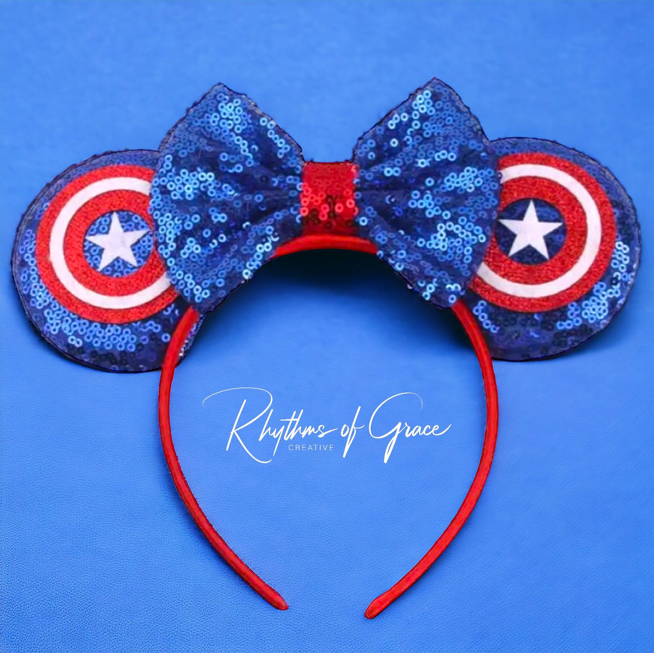 Patriotic Mouse Ears - Red White & Blue, Stars and Stripes - 6 Styles
