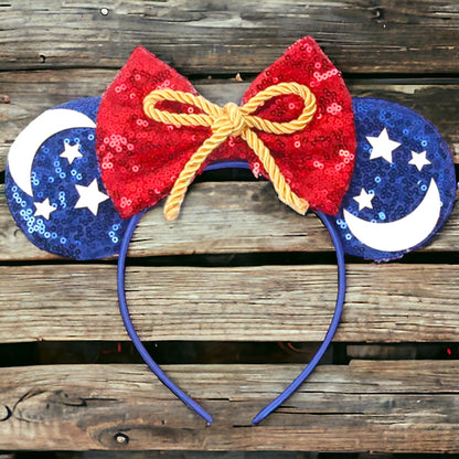 Patriotic Mouse Ears - Red White & Blue, Stars and Stripes - 6 Styles