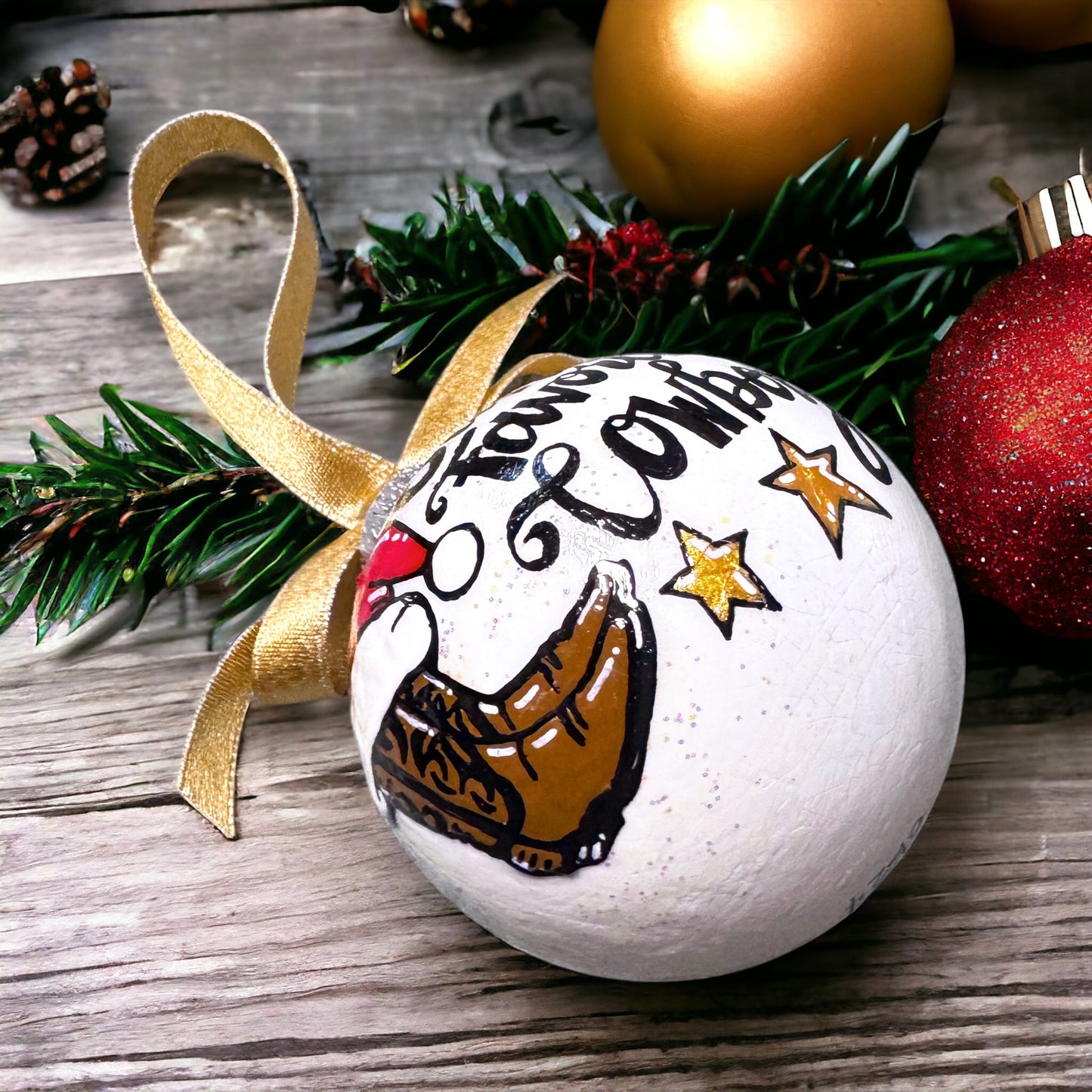 Christmas Ornament: "Santa's Favorite Cowboy"