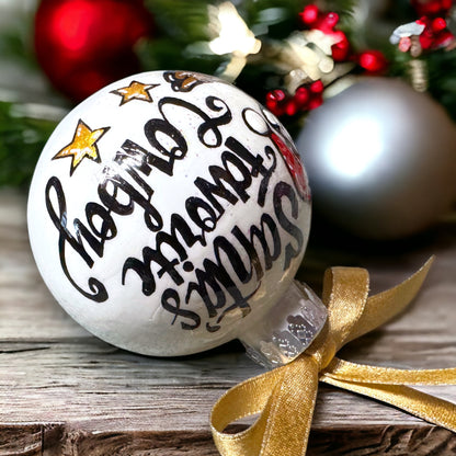 Christmas Ornament: "Santa's Favorite Cowboy"