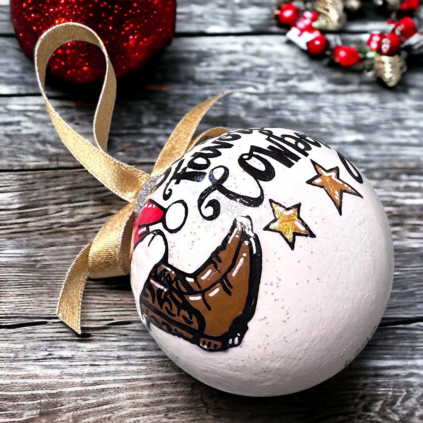 Christmas Ornament: "Santa's Favorite Cowboy"