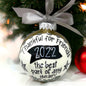 Christmas Ornament: "Thankful for Friends - The Best Part of Any Year!"