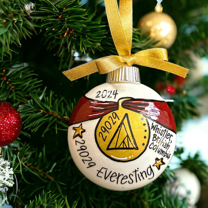 Race to Memories: Personalized Ornaments for Every Finish Line Hero!  Perfect for Marathoners, 5K Sprinters, & Trailblazing Champions!