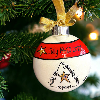 Race to Memories: Personalized Ornaments for Every Finish Line Hero!  Perfect for Marathoners, 5K Sprinters, & Trailblazing Champions!
