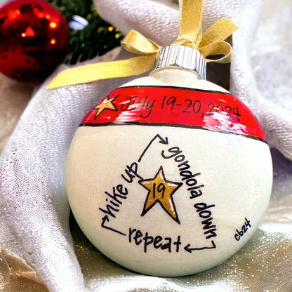 Race to Memories: Personalized Ornaments for Every Finish Line Hero!  Perfect for Marathoners, 5K Sprinters, & Trailblazing Champions!