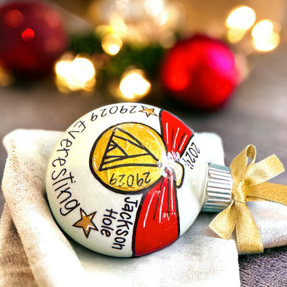 Race to Memories: Personalized Ornaments for Every Finish Line Hero!  Perfect for Marathoners, 5K Sprinters, & Trailblazing Champions!