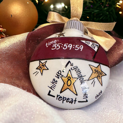 Race to Memories: Personalized Ornaments for Every Finish Line Hero!  Perfect for Marathoners, 5K Sprinters, & Trailblazing Champions!