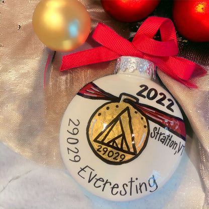 Race to Memories: Personalized Ornaments for Every Finish Line Hero!  Perfect for Marathoners, 5K Sprinters, & Trailblazing Champions!
