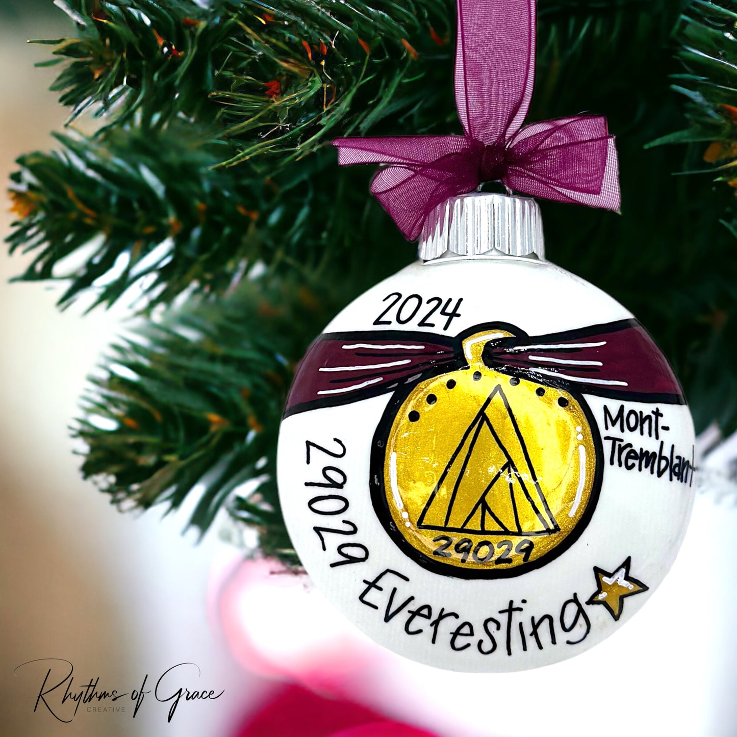 Race to Memories: Personalized Ornaments for Every Finish Line Hero!  Perfect for Marathoners, 5K Sprinters, & Trailblazing Champions!
