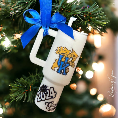 Cheers to the Season: Customized Mini Stanley Cup Ornaments for the Perfect Gift!