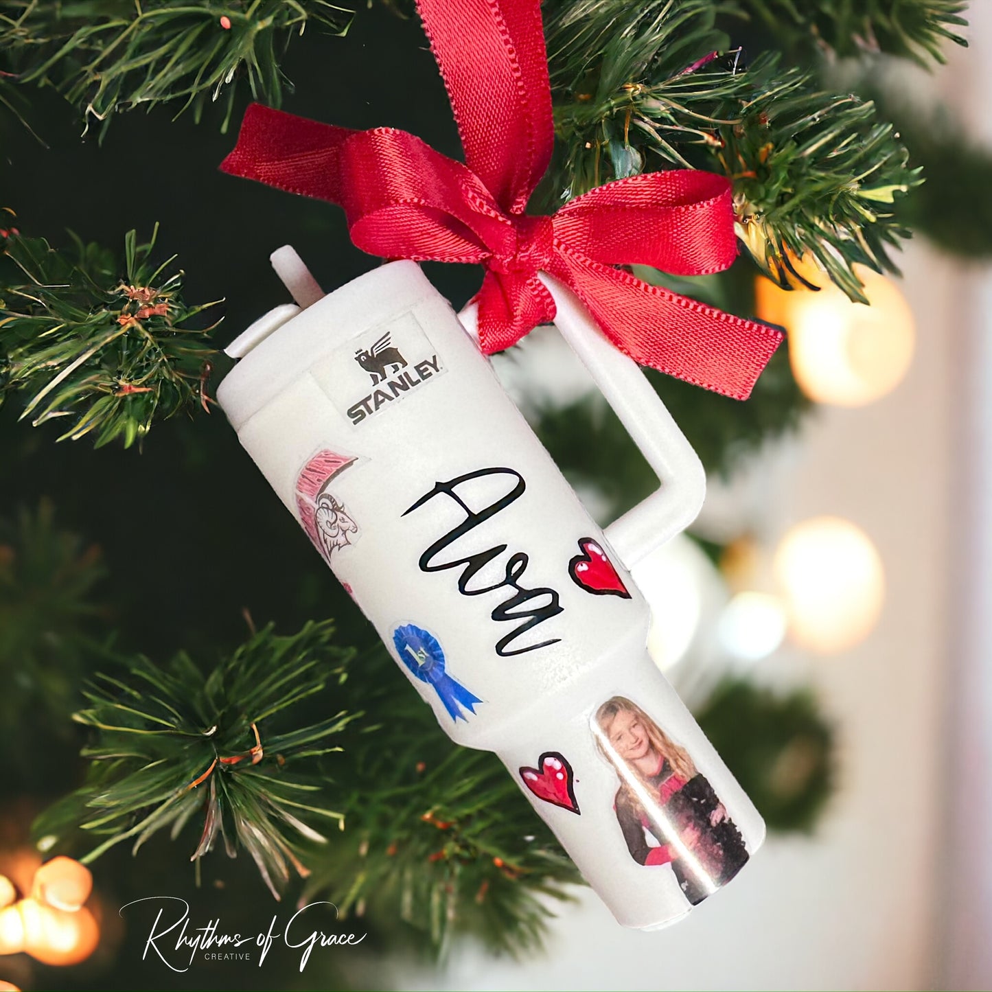 Cheers to the Season: Customized Mini Stanley Cup Ornaments for the Perfect Gift!