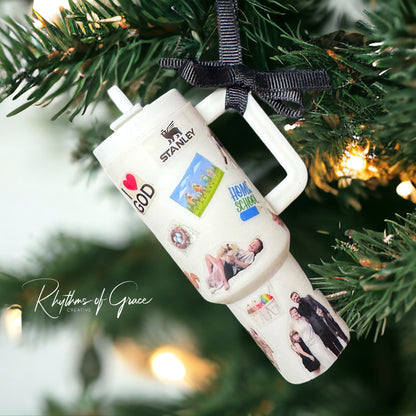 Cheers to the Season: Customized Mini Stanley Cup Ornaments for the Perfect Gift!