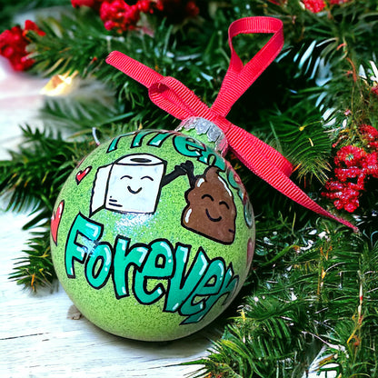 Friends Forever Christmas Ornament - Hand-Painted and Personalized