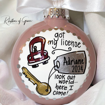 Keys to Freedom: Personalized Driver's License Ornament 🚗✨