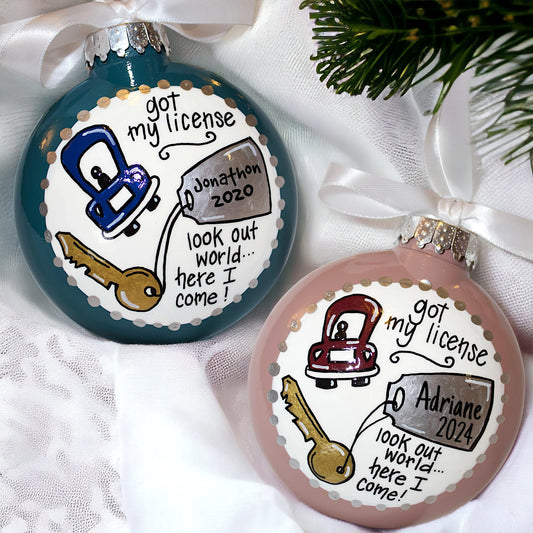 Keys to Freedom: Personalized Driver's License Ornament 🚗✨