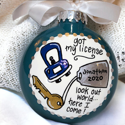 Keys to Freedom: Personalized Driver's License Ornament 🚗✨