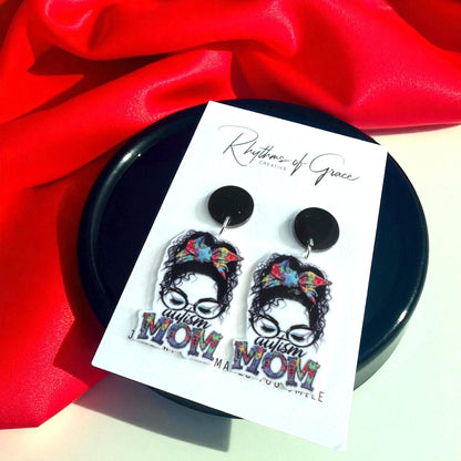 Autism Mom Earrings - Wear Your Heart & Support with Style!
