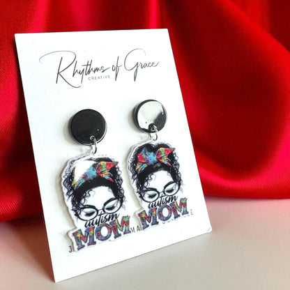 Autism Mom Earrings - Wear Your Heart & Support with Style!