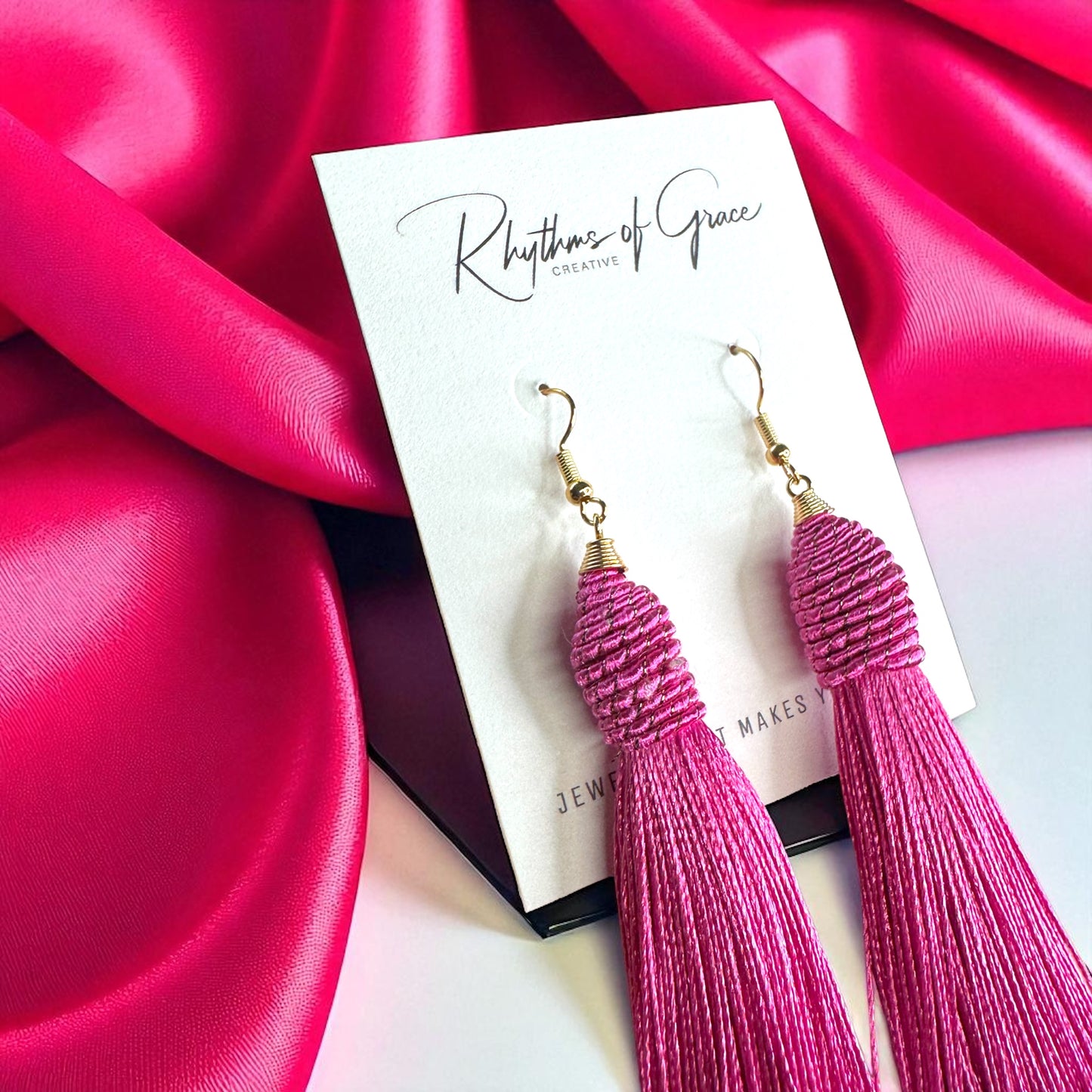 Tassel Power: Colorful Statement Dangle Earrings in 7 Bold Shades