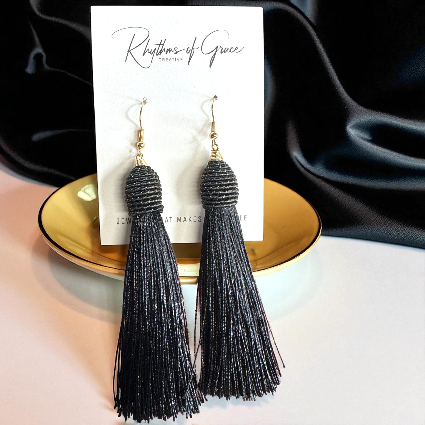 Tassel Power: Colorful Statement Dangle Earrings in 7 Bold Shades