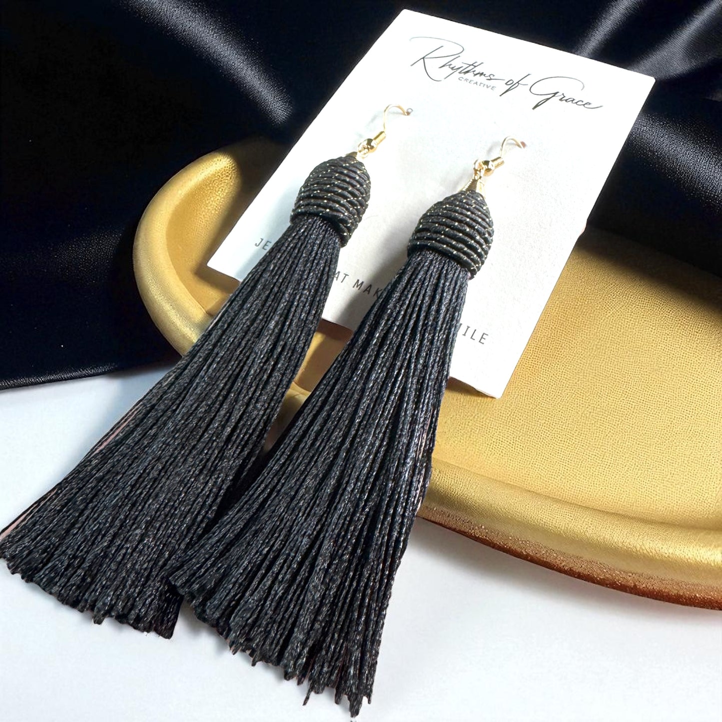 Tassel Power: Colorful Statement Dangle Earrings in 7 Bold Shades