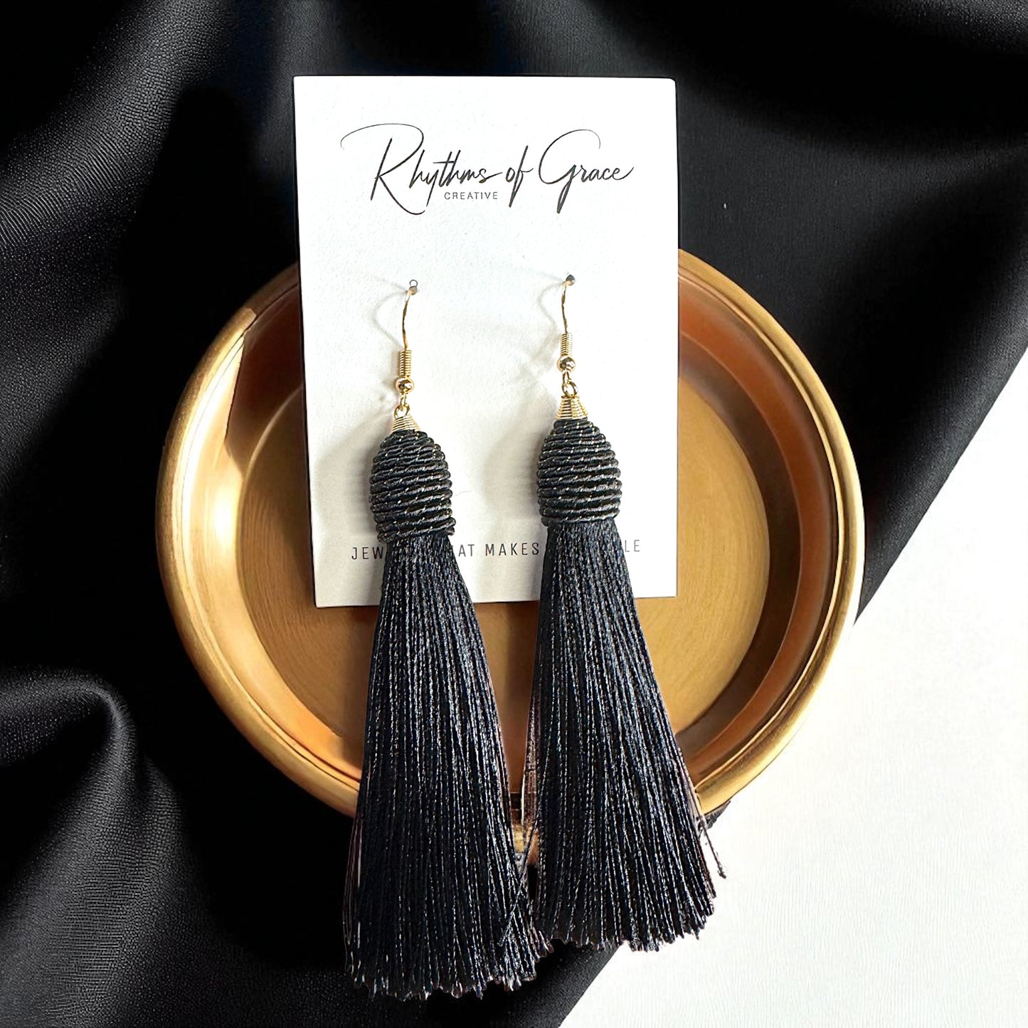 Tassel Power: Colorful Statement Dangle Earrings in 7 Bold Shades