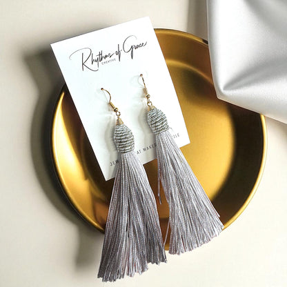 Tassel Power: Colorful Statement Dangle Earrings in 7 Bold Shades