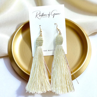 Tassel Power: Colorful Statement Dangle Earrings in 7 Bold Shades